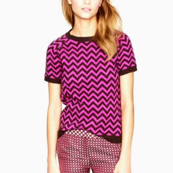 J. Crew Sweaters - J. Crew 100% Merino Wool Zig Zag Sweater Size L